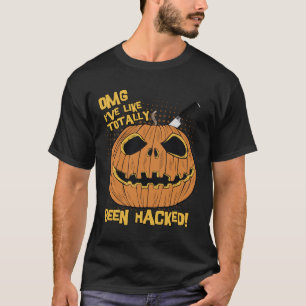 T-shirt OMG Ive a été piraté Funny Halloween Citrouille