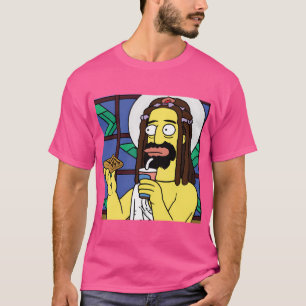 T-shirt Omg Jésus aime vraiment les gaufres