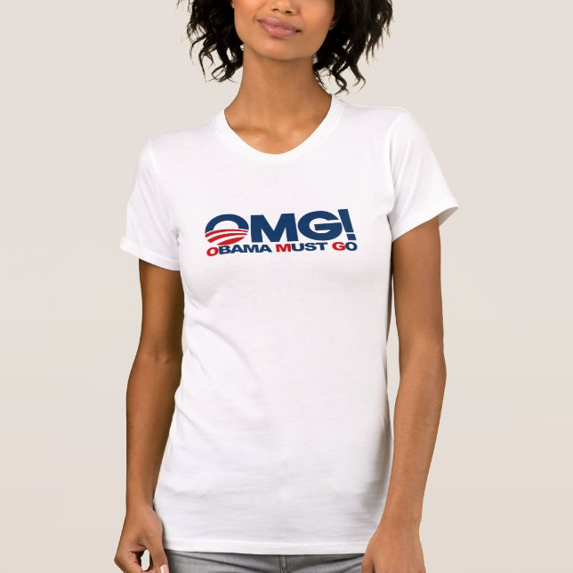 T-shirt OMG ! - Obama doit aller (Devant)