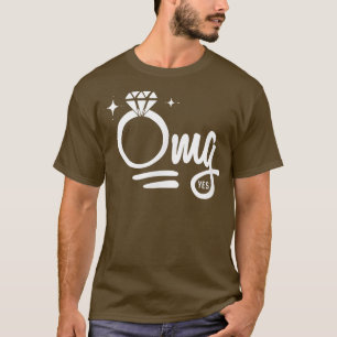 T-shirt OMG Oui Épouse Fiançailles