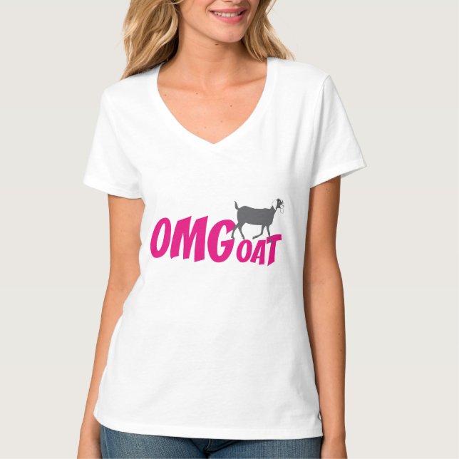 T-shirt OMGoat Nubian Chèvre les amateurs de chèvre OMG en (Devant)