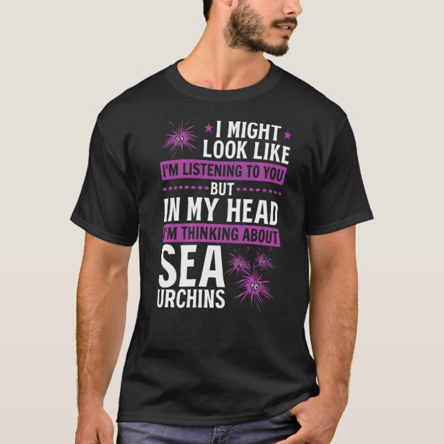 T-shirt On dirait que je vous écoute Sea Urchi (Devant)