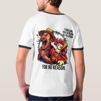 T-shirt On hurle tous sans raison -