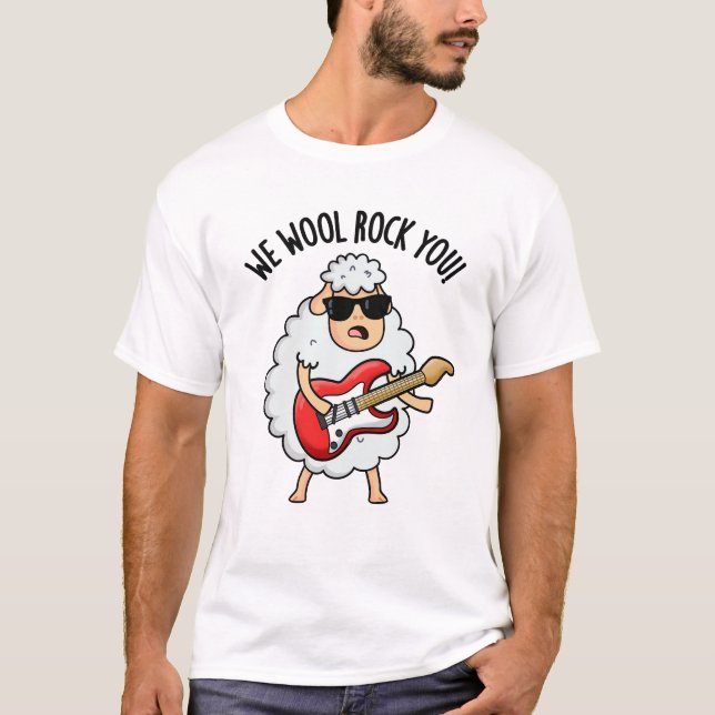 T-shirt On Laine Rock You Drôle Pun Mouton (Devant)