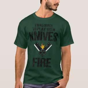 T-shirt On M'A Fait Jouer Avec Knives Fun Cook Chef Cooki