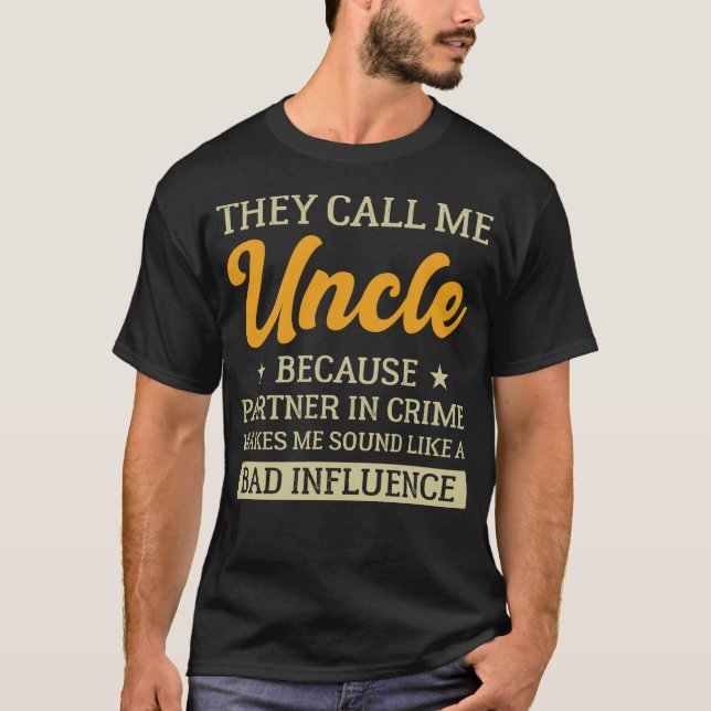 T-shirt On M'Appelle Oncle Drôle Fête des pères Oncle (Devant)
