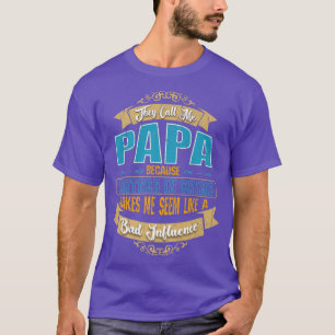 T-shirt On M'Appelle Papa - Partenaire Dans Le Crime Mauva