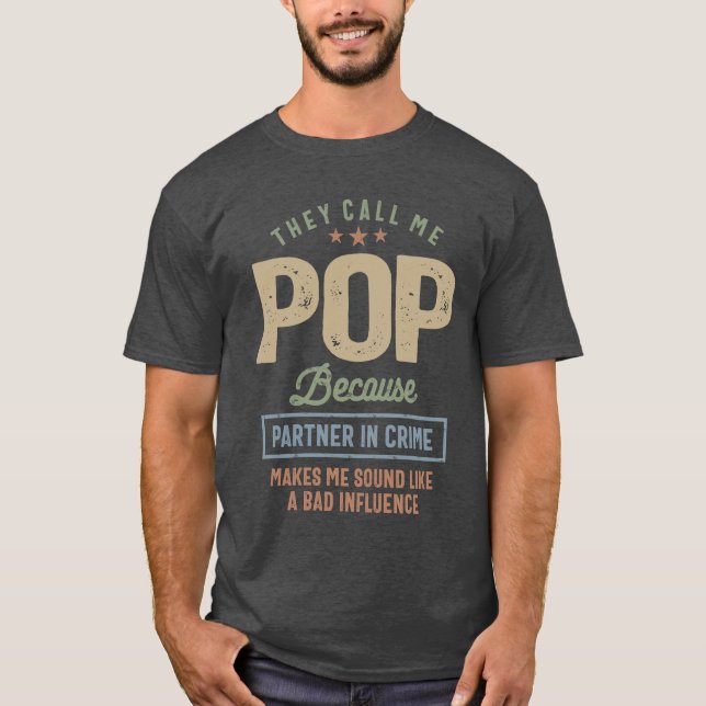T-shirt On M'Appelle Pop | FÊTE DES PÈRES (Devant)