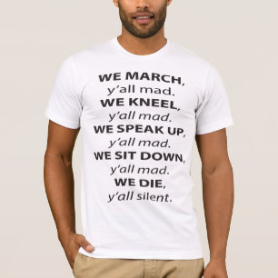 T-shirt On Marche, Kneel, On Parle, Asseyez-Vous Tout Mad