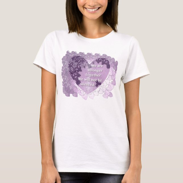 T-shirt On ne nous fera pas taire sommes plus forts (Devant)