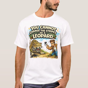 T-shirt On ne peut pas changer les rayures d'un léopard