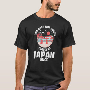 T-shirt on ne voyage pas simplement au Japon une fois le J