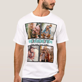 T-shirt On T'Aime Papa | Photo Fête des pères moderne