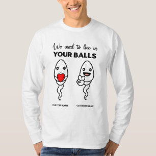 T-shirt On Vivait Dans Les Boules, Nom Personnalisé Papa