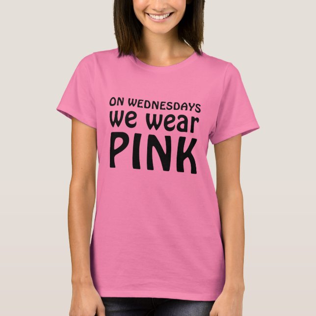T-shirt On Wednesdays on wear PINK (Devant)