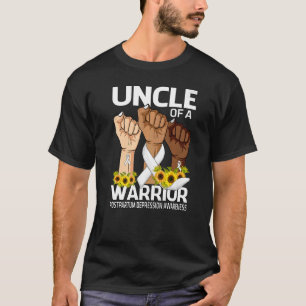 T-shirt Oncle À La Main D'Un Guerrier Dépression Postpartu