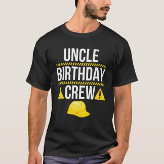 T-shirt Oncle Anniversaire de l'équipe de travail de const