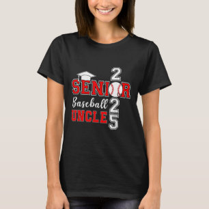 T-shirt Oncle Baseball Senior 2025 Cl De 2025 Graduation F