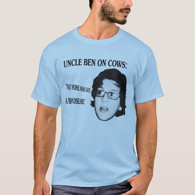 T-shirt Oncle Ben sur des vaches (Devant)