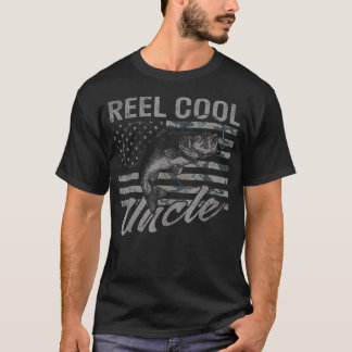T-shirt Oncle Camo Super Cool Drapeau Américain Bass