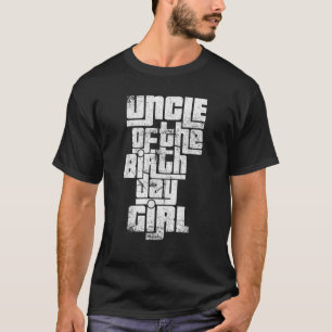 T-shirt Oncle de la fille d'anniversaire cool graphique co