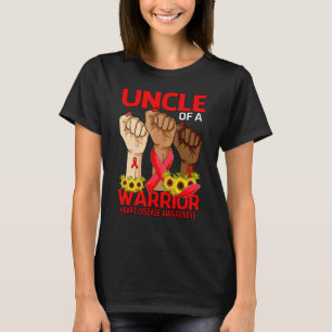 T-shirt Oncle De La Main D'Un Guerrier Maladie Cardiaque S
