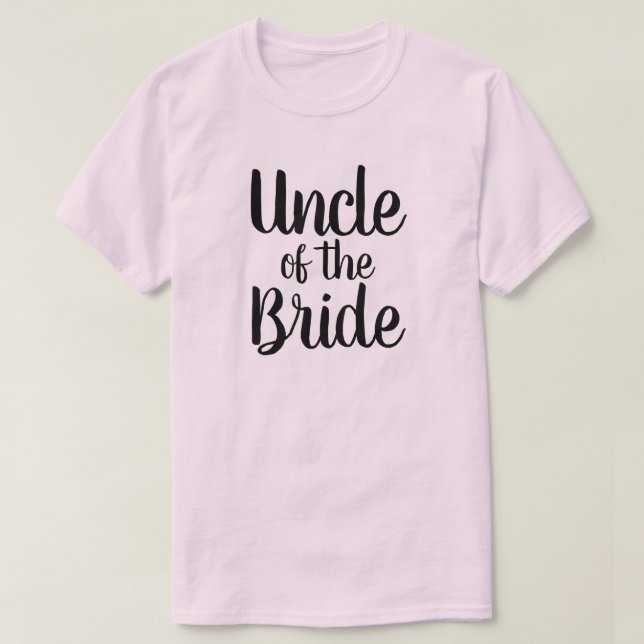 T-shirt Oncle de la mariée (Design devant)
