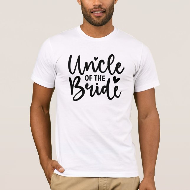 T-shirt Oncle de la mariée (Devant)