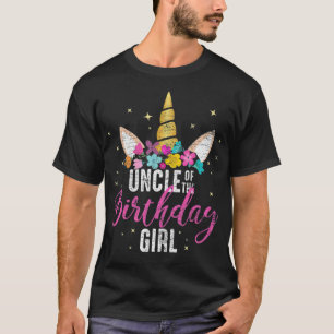 T-shirt Oncle De L'Anniversaire Fille Oncle Danser Cadeau 