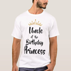 T-shirt Oncle De L'Anniversaire Princesse Correspondant Fa