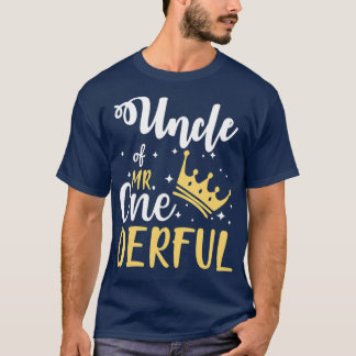 T-shirt Oncle De M. Onederful 1EBirthday OneDerful