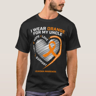 T-shirt Oncle de sensibilisation Leucémie féminine masculi