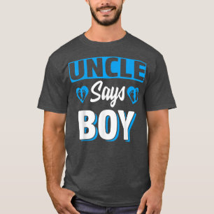 T-shirt Oncle Dit Garçon Mignonne Genre Reveillez Équipe B