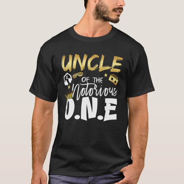 T-shirt Oncle Du Célèbre Un Vieux École 1Er Hip hop (Devant)