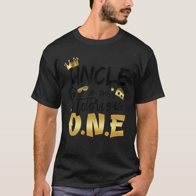 T-shirt Oncle Du Célèbre Un Vieux Hip hop 1er (Devant)