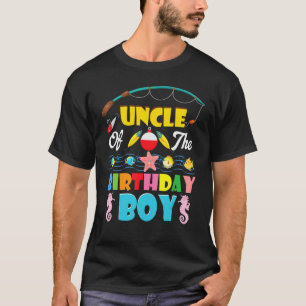 T-shirt Oncle du garçon d'anniversaire O Fish Ally un anni