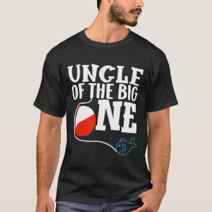 T-shirt Oncle du grand garçon de pêche Premier Anniversair