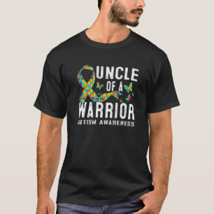 T-shirt Oncle d'un guerrier Autism Awareness Pièce de puzz