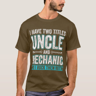 T-shirt Oncle et mécanique Funny Garage Fixation s Unclefr