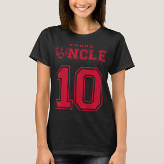 T-shirt Oncle Fier De Football Numéro 10 R Personaliz