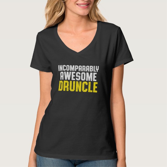 T-shirt Oncle ivre Boire Druncle _48 (Devant)