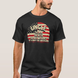 T-shirt Oncle L'Homme Le Mythe La Mauvaise Influence Homme