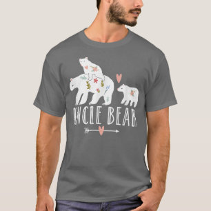 T-shirt Oncle Mens Ours 2 Enfants Jumeaux Oursons, Oncle O