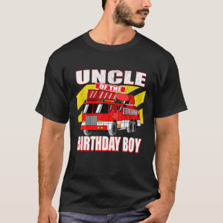 T-shirt Oncle Of Birthday Boy - Camion D'Incendie Annivers