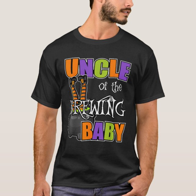 T-shirt Oncle of Brewing Baby Halloween Thème Baby shower (Devant)