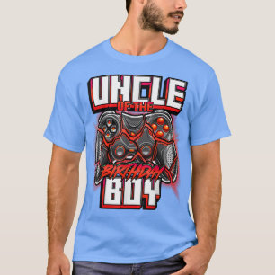 T-shirt Oncle of the Birthday Boy Matching Family Vidéo Ga