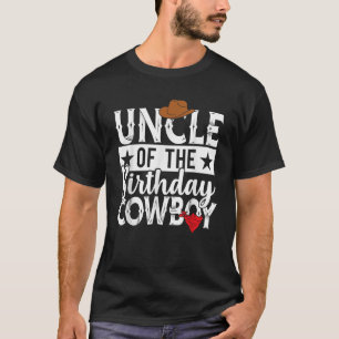 T-shirt Oncle of the Birthday Cowboy Western Family Party