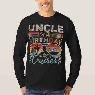 T-shirt Oncle of the Birthday Cruiser Vacation Men LS