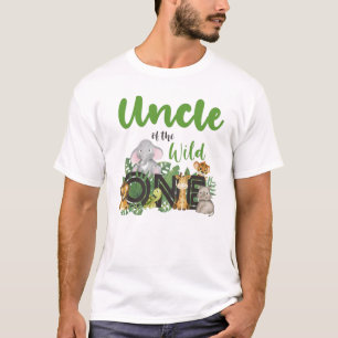 T-shirt Oncle of the Wild One Matching Family Safari