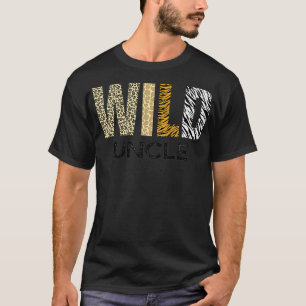 T-shirt Oncle of the Wild One Zoo Anniversaire Safari Jung